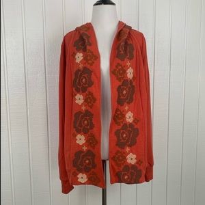 Anthropologie Saturday Sunday BoHo floral cardigan sweater size large